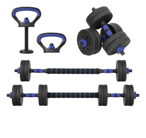 Kit Mancuernas 20kg 8 Discos Manc. Rusa